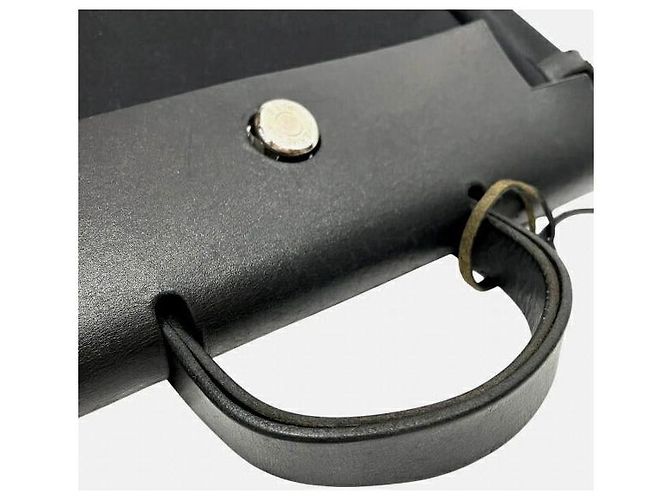 Hermès Borsa 2 in 1 Hermes Herbag Ad PM Toile Officier Nero - vista 9