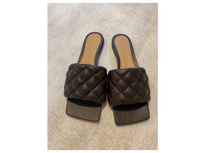Sandali imbottiti Bottega Veneta Cassette 39 Marrone - vista 3