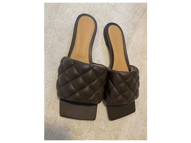 Sandali imbottiti Bottega Veneta Cassette 39 Marrone - vista 4