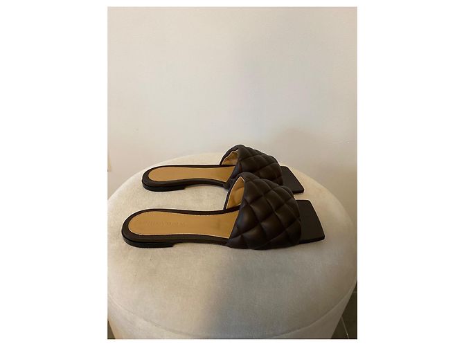 Sandali imbottiti Bottega Veneta Cassette 39 Marrone - vista 5