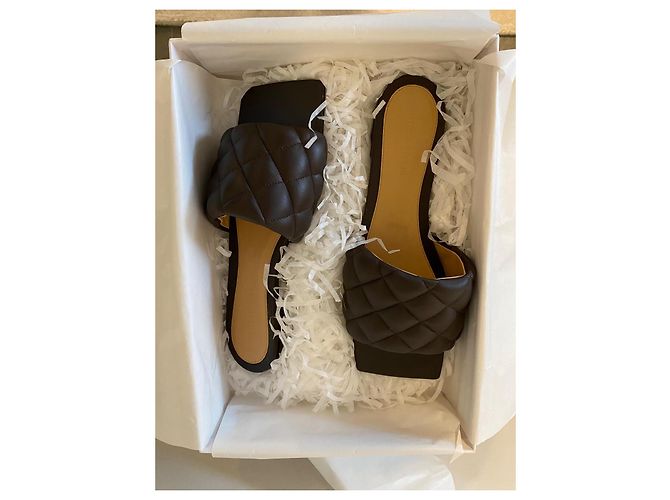 Sandali imbottiti Bottega Veneta Cassette 39 Marrone - vista 9