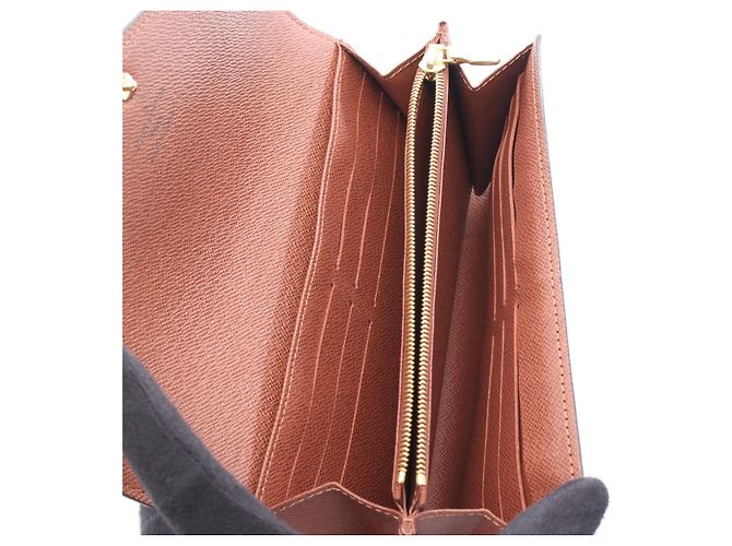 Portafoglio lungo Sarah Monogram di Louis Vuitton Marrone - vista 3