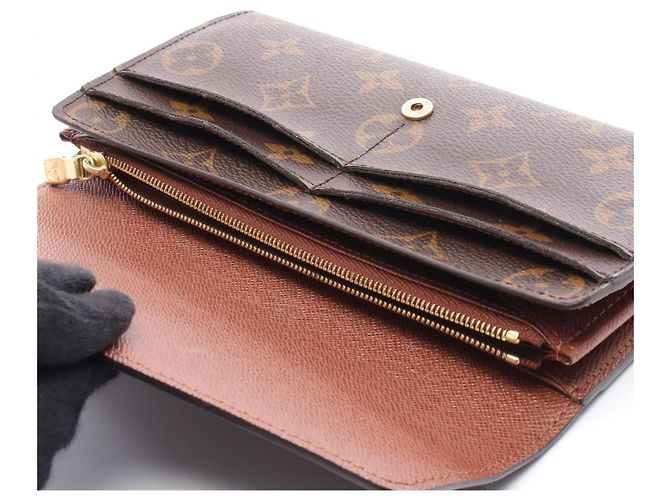 Portafoglio lungo Sarah Monogram di Louis Vuitton Marrone - vista 5