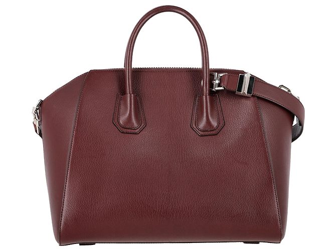 Bolsa Antigona Givenchy em couro bordô - vista 3