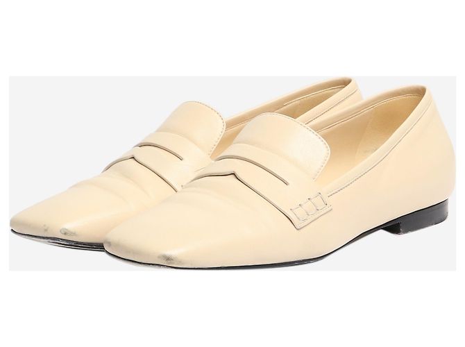 Khaite Mocasines de cuero crema - talla EU 38 - vista 2