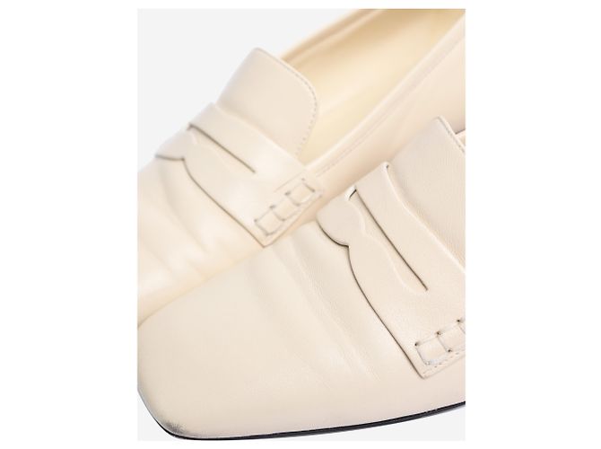 Khaite Mocasines de cuero crema - talla EU 38 - vista 5