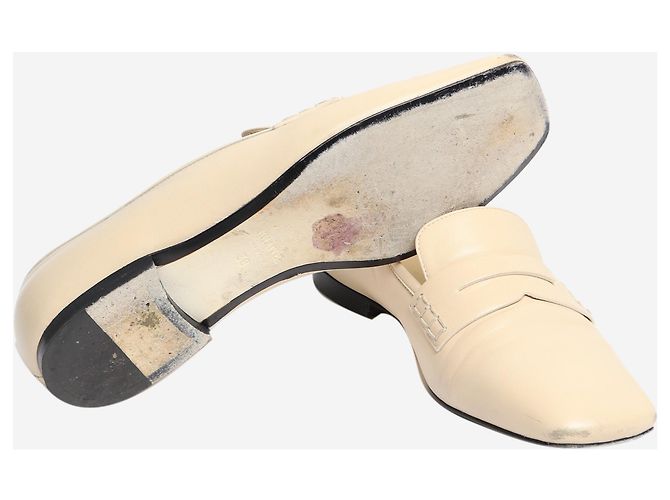 Khaite Mocasines de cuero crema - talla EU 38 - vista 6