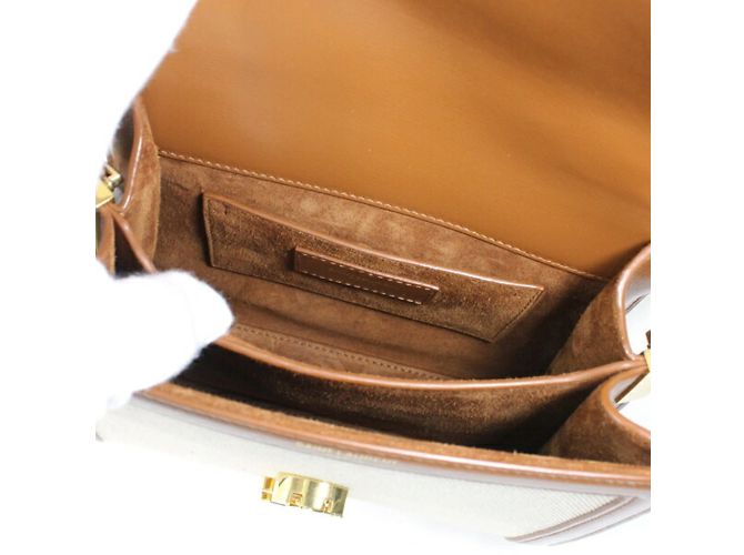 Borsa a Spalla Mini Cassandra YSL Saint Laurent Marrone - vista 16