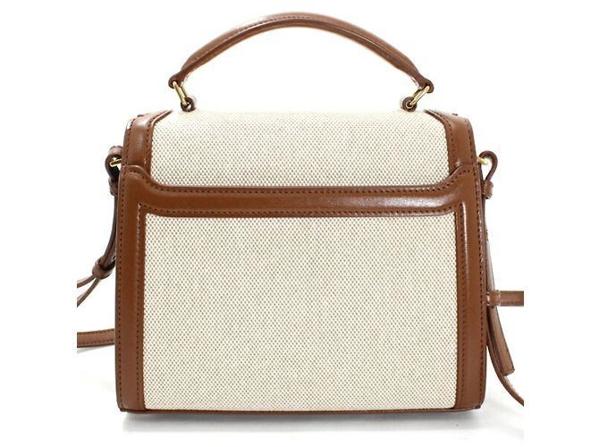 Borsa a Spalla Mini Cassandra YSL Saint Laurent Marrone - vista 2