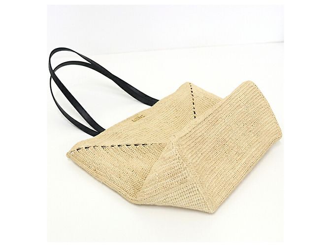 Bolso Loewe Puzzlefold Tote Medium de rafia natural - vista 4