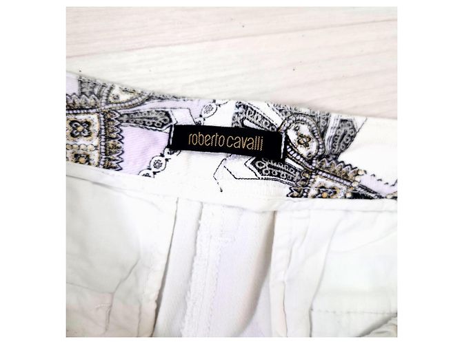 Jeans rectos blancos y2k Roberto Cavalli Negro - vista 3