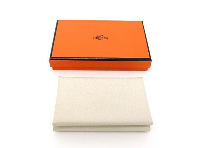 Monedero de cuero Epsom Calvi Duo de Hermès - vista 6
