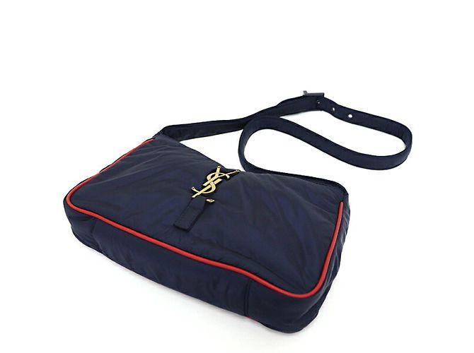 Borsa a spalla Cassette di Saint Laurent Le Cin Rosso Blu navy - vista 6