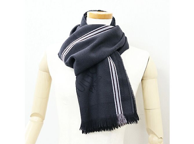 Bufanda Mensajero Damier Geant Louis Vuitton Gris antracita - vista 5