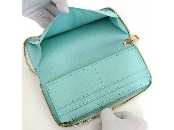 Cartera Zippy Damier Louis Vuitton Blanco Multicolor - vista 5