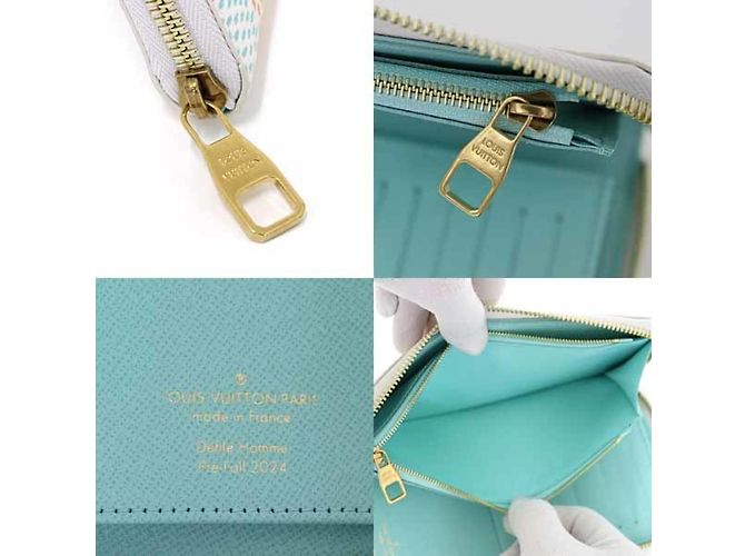 Cartera Zippy Damier Louis Vuitton Blanco Multicolor - vista 6