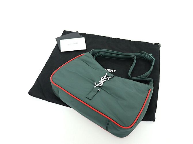 Borsa a spalla Le Cin Cassette di Saint Laurent YSL Rosso Verde Cachi - vista 5