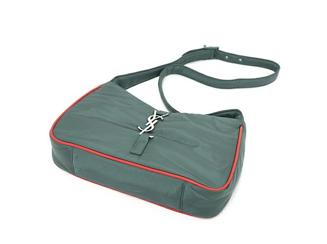 Borsa a spalla Le Cin Cassette di Saint Laurent YSL Rosso Verde Cachi - vista 6
