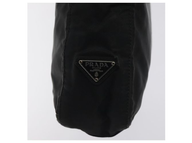 PRADA Borsa a Spalla in Nylon Nera e Argento Autentica 129067 Nero - vista 10