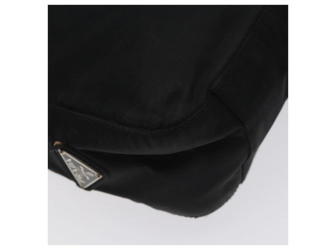 PRADA Borsa a Spalla in Nylon Nera e Argento Autentica 129067 Nero - vista 14