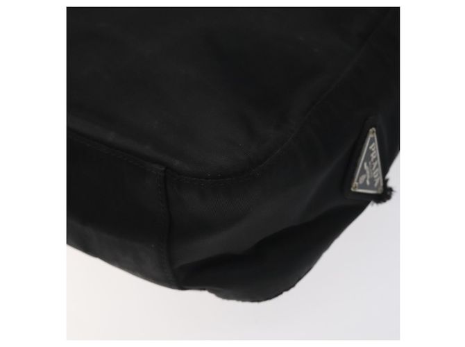 PRADA Borsa a Spalla in Nylon Nera e Argento Autentica 129067 Nero - vista 15