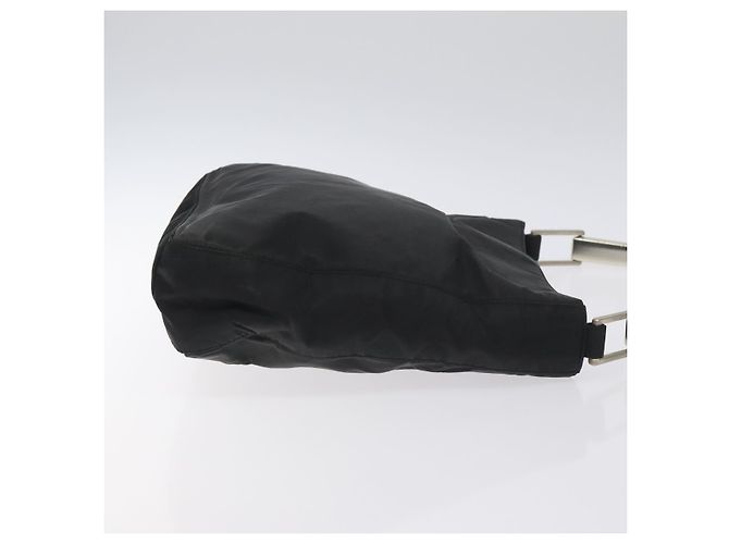 PRADA Borsa a Spalla in Nylon Nera e Argento Autentica 129067 Nero - vista 3