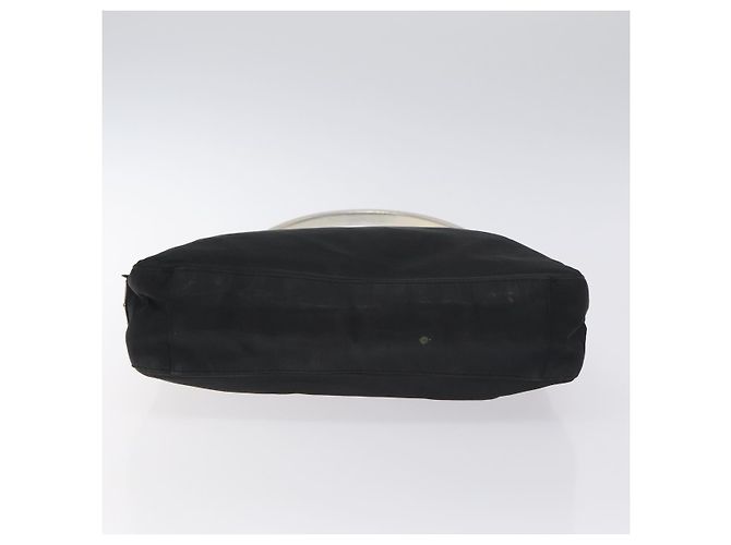 PRADA Borsa a Spalla in Nylon Nera e Argento Autentica 129067 Nero - vista 5