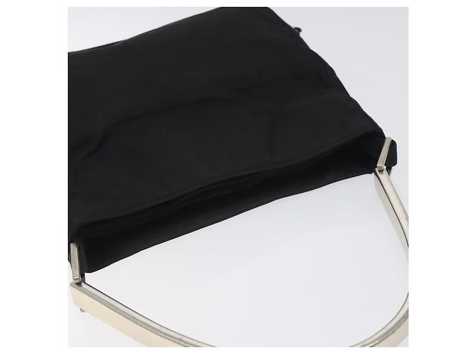 PRADA Borsa a Spalla in Nylon Nera e Argento Autentica 129067 Nero - vista 6