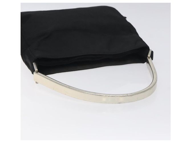 PRADA Borsa a Spalla in Nylon Nera e Argento Autentica 129067 Nero - vista 7