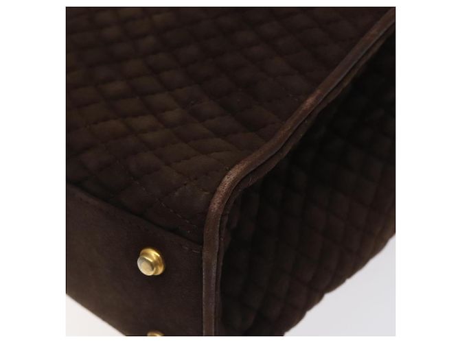 BALLY Borsa a Mano Camoscio Marrone Oro Auth BA3925 D'oro - vista 12