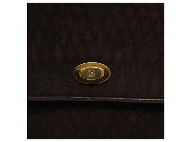 BALLY Borsa a Mano Camoscio Marrone Oro Auth BA3925 D'oro - vista 14