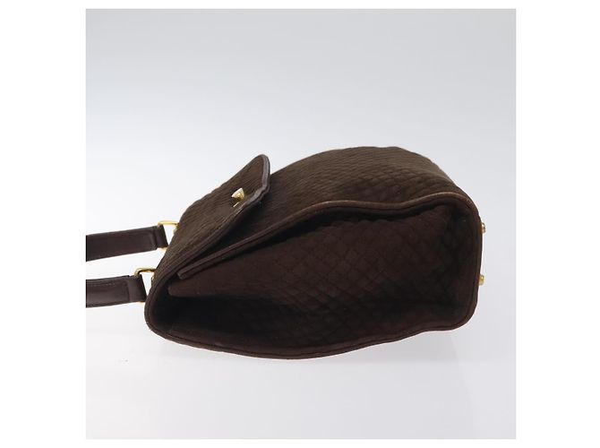BALLY Borsa a Mano Camoscio Marrone Oro Auth BA3925 D'oro - vista 5