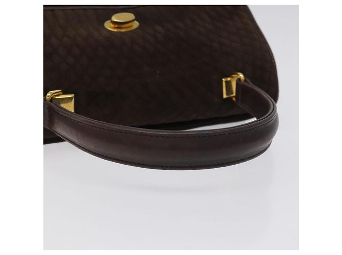 BALLY Borsa a Mano Camoscio Marrone Oro Auth BA3925 D'oro - vista 7