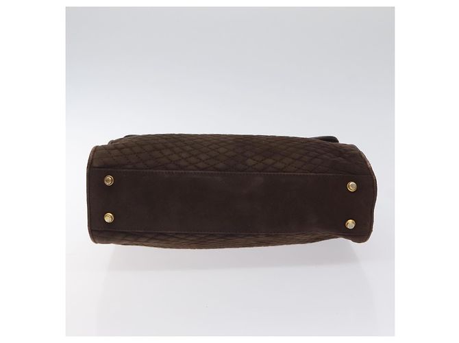 BALLY Borsa a Mano Camoscio Marrone Oro Auth BA3925 D'oro - vista 9