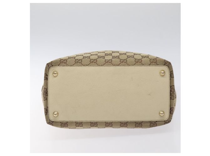 Borsa tote in tela GG Gucci Beige Oro 120836 Auth BA3640 - vista 9