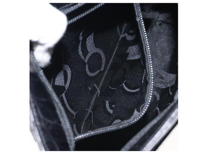 Borsa a spalla Salvatore Ferragamo in pelle nera e oro Auth 127848 Nero D'oro - vista 20