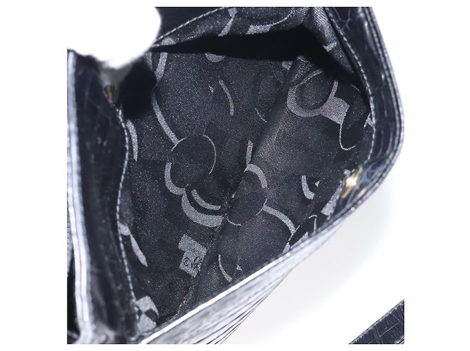 Borsa a spalla Salvatore Ferragamo in pelle nera e oro Auth 127848 Nero D'oro - vista 21