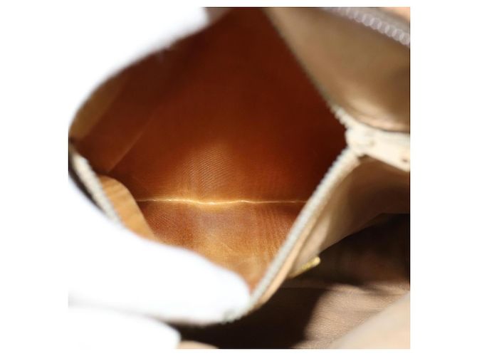 Borsa a spalla GUCCI GG Plus Supreme PVC Beige Oro Auth bs27646 D'oro - vista 19