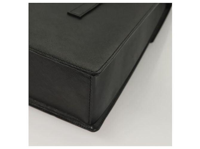 Autre Marque Borsa a mano Burberry in pelle nera argento autentica ep9512 Nero - vista 13