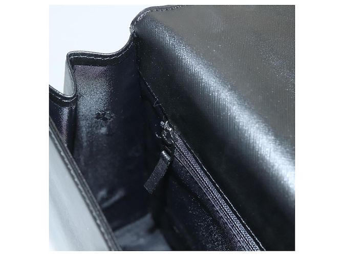 Autre Marque Borsa a mano Burberry in pelle nera argento autentica ep9512 Nero - vista 20