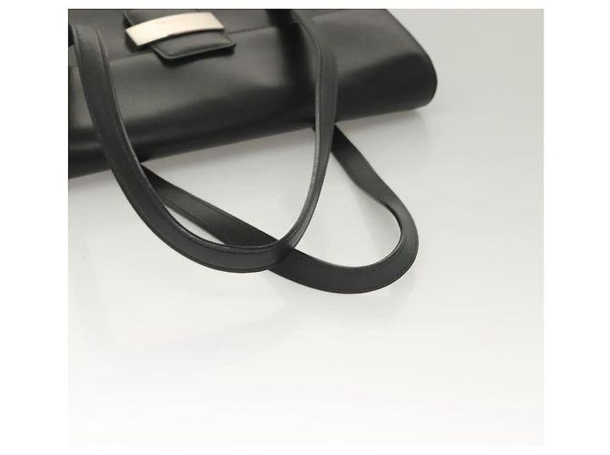 Autre Marque Borsa a mano Burberry in pelle nera argento autentica ep9512 Nero - vista 7
