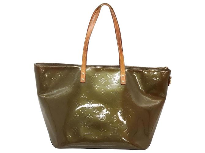 LOUIS VUITTON Bolsa Bellevue GM Monogram Vernis Vela bronce M93674 LV Auth 129894 - vista 2