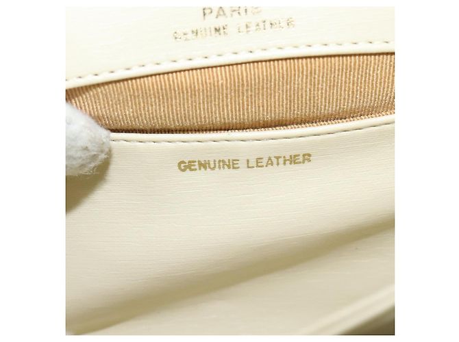 GIVENCHY Schultertasche aus Leder in Weiß und Gold Auth BA3655 Golden - Ansicht 17