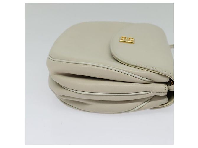 GIVENCHY Schultertasche aus Leder in Weiß und Gold Auth BA3655 Golden - Ansicht 5