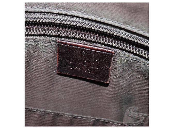 Borsa a Spalla GUCCI in Pelle Marrone Oro 223665 Auth bs27067 D'oro - vista 16