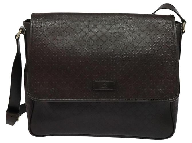 Borsa a Spalla GUCCI in Pelle Marrone Oro 223665 Auth bs27067 D'oro - vista 2