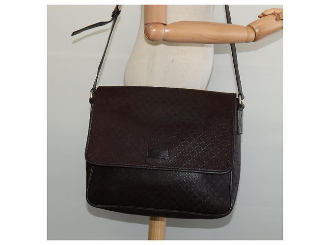 Borsa a Spalla GUCCI in Pelle Marrone Oro 223665 Auth bs27067 D'oro - vista 23