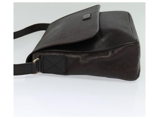 Borsa a Spalla GUCCI in Pelle Marrone Oro 223665 Auth bs27067 D'oro - vista 4