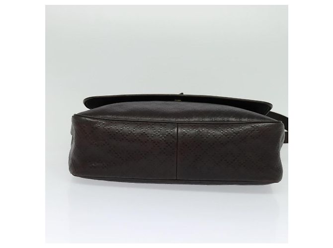 Borsa a Spalla GUCCI in Pelle Marrone Oro 223665 Auth bs27067 D'oro - vista 9