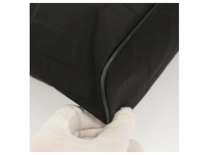 Borsa a spalla Salvatore Ferragamo in nylon nero argento autentica bs27182 - vista 10